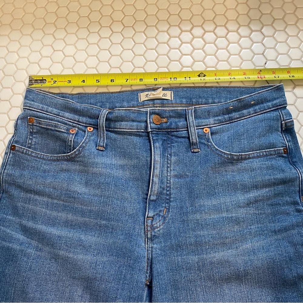 Madewell Jeans Mid-Rise Kick Out Flare Ankle Boho Cherryville Size 30 - Picture 8 of 11